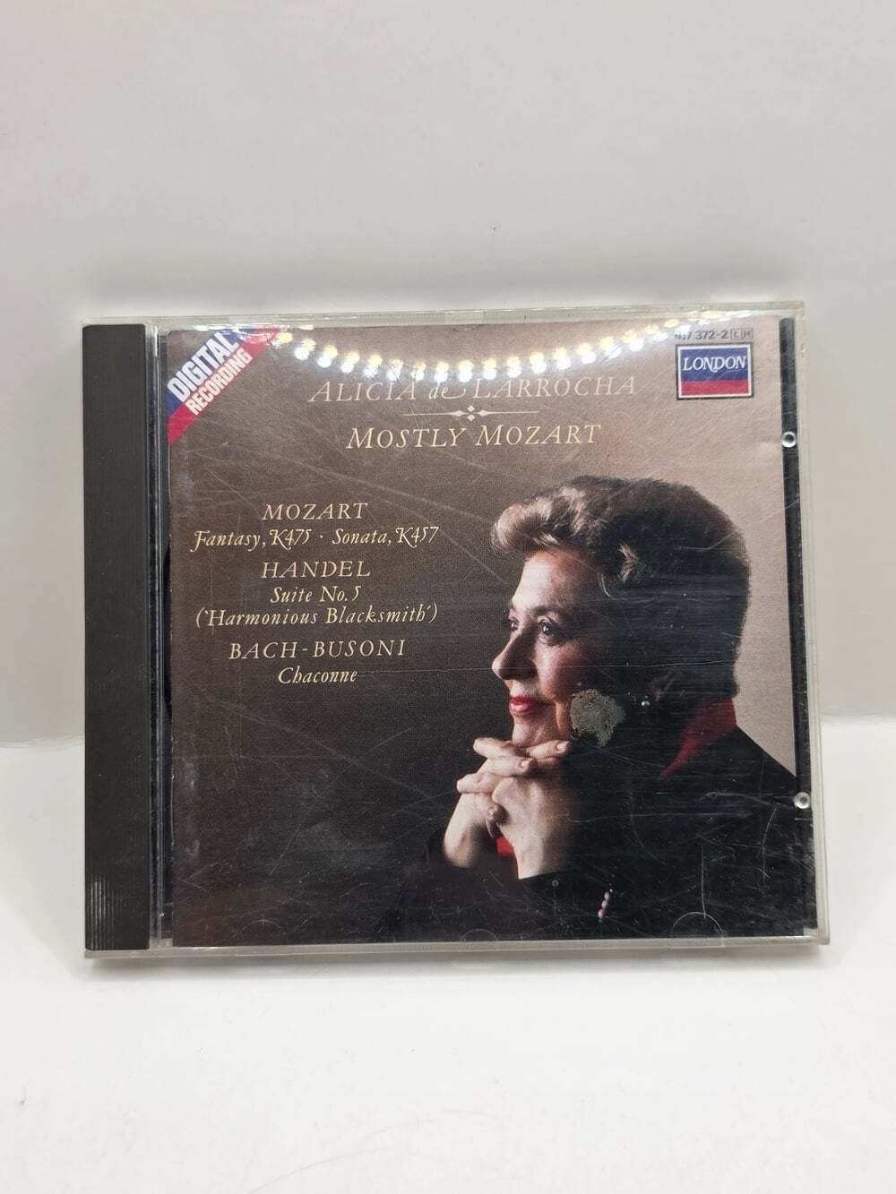 Alicia de Larrocha - Mostly Mozart CD 1987 Classical Piano London West Germany
